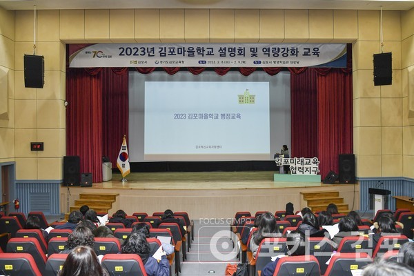 지난 8일 평생학습관에서 열린 ‘김포마을학교 설명회